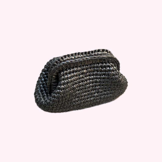 Verdant Gleam Metallic Clutch